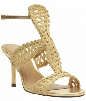 gold sandals